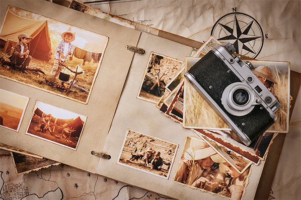 Old Fashioned Photo Albums